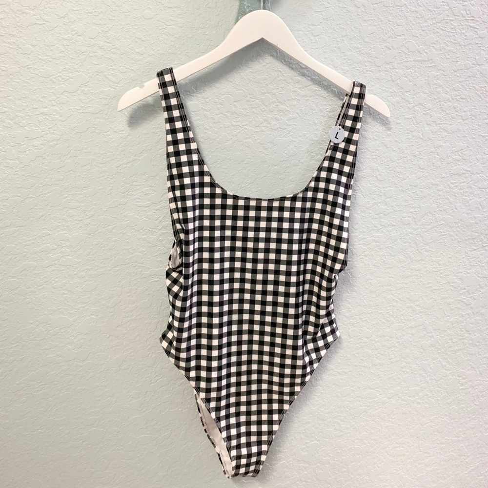 Forever 21 Gingham One Piece Swimsuit